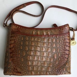 Brahmin Remy Crossbody Croc-embossed Bag